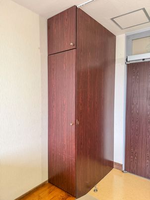 木製の収納スペース