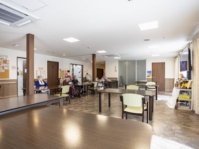 明るい共有スペース