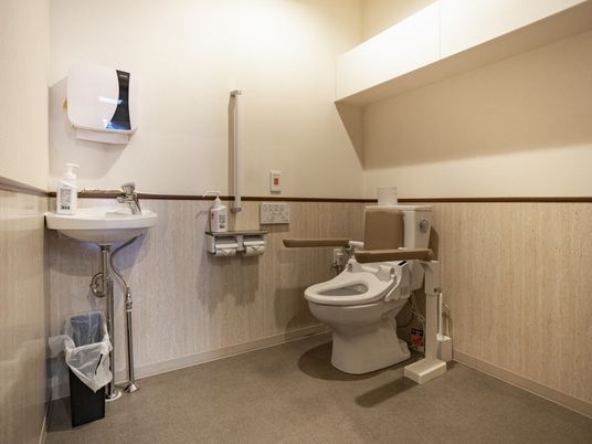 清潔なトイレの設備