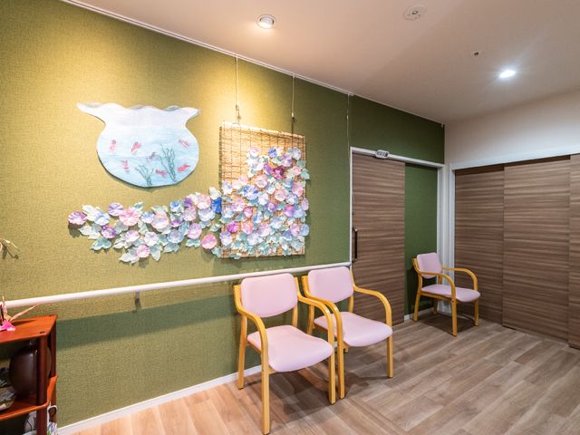 待合室の美的ディスプレイ