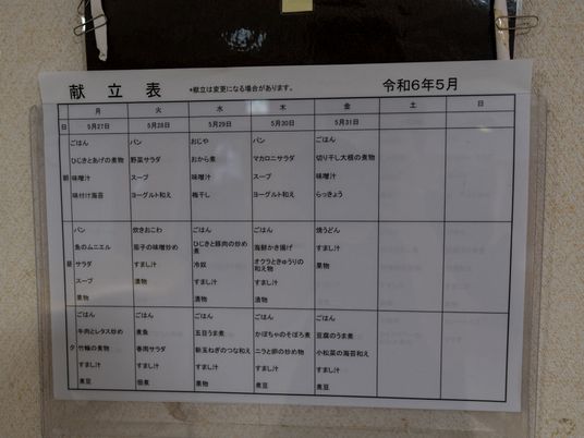 活動スケジュール表