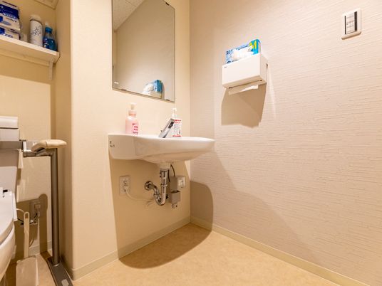 整理された洗面台空間