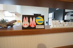 ウェルカムカードと装飾