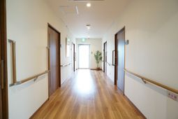 明るい廊下の様子