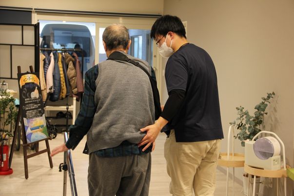 介護スタッフ支援の様子