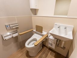設備充実したトイレ