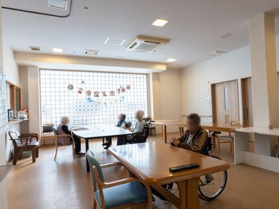 明るい空間の共有スペース