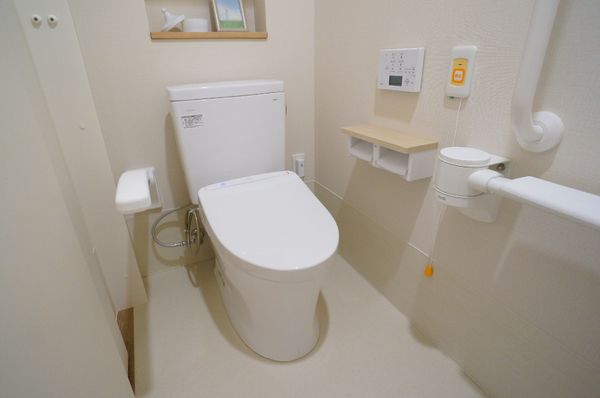 清潔なトイレの一角