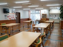 共有スペースの明るい一角