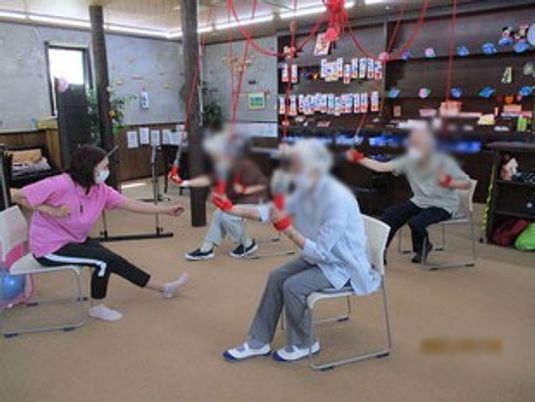 運動が行われている部屋