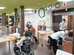 明るい共有スペース