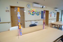 多目的スペースの装飾