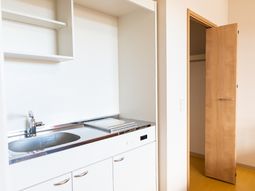 綺麗な洗面台とドア