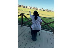テラスでの憩いの時間