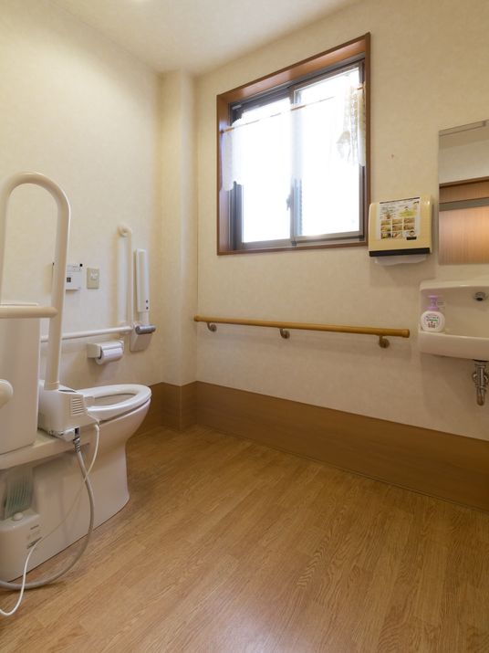  清潔なトイレの一角  