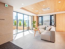 快適な休憩ラウンジ