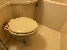 清潔なトイレの一角