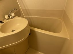 清潔な浴室の一角