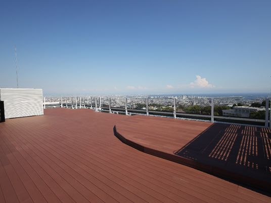 眺望の良い屋上テラス