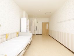 明るい個室の居室