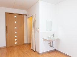 シンプルな洗面スペース