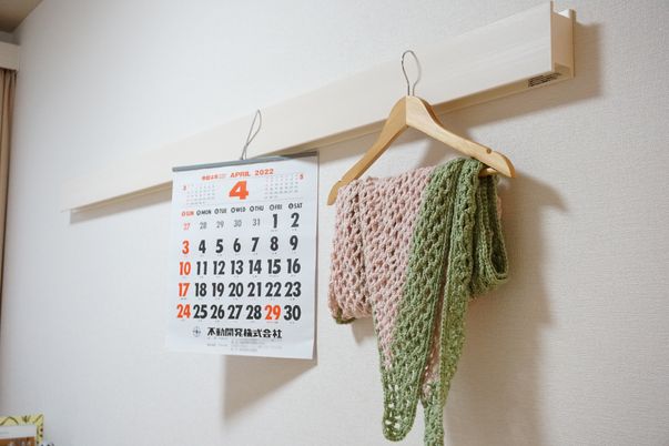 壁に掛けられたカレンダー