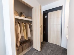 整理されたクローゼット