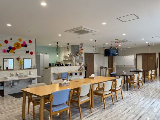 広々とした食堂