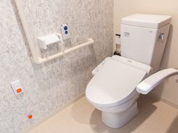 手すり付きトイレの内観