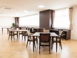 明るい共有スペース