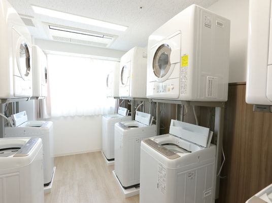 清潔な洗濯室