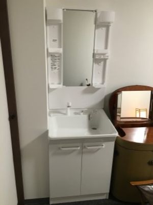清潔な洗面台設備