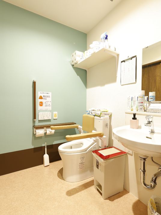 清潔なトイレの設備