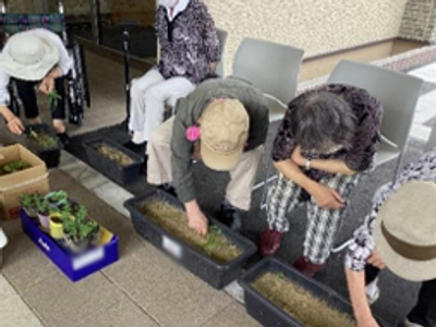 園芸作業の様子