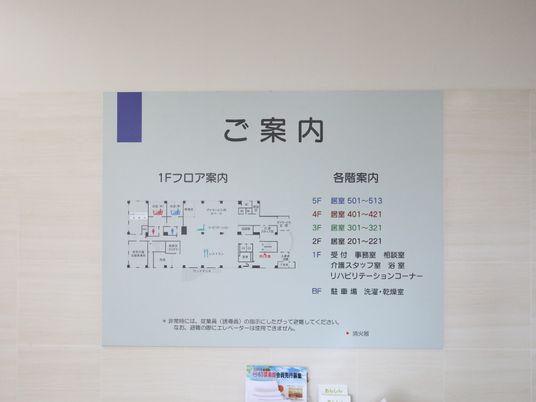 施設の案内掲示板