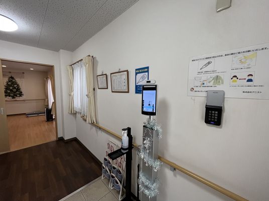 温かみある廊下