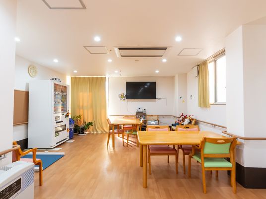 明るい共有スペース