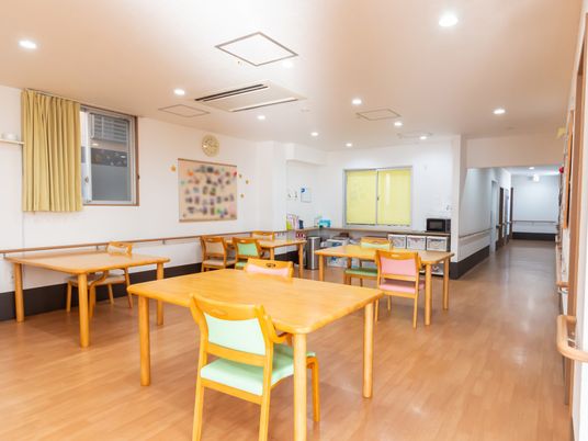 明るい共有スペース