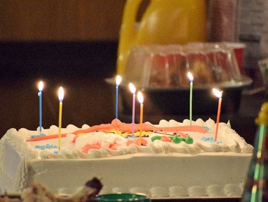 誕生日ケーキとロウソク