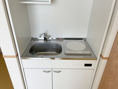 清潔な簡易キッチン施設