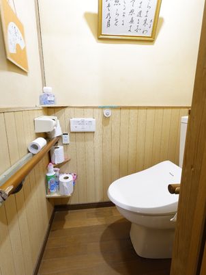 清潔なトイレの一角