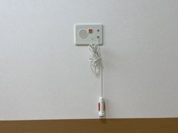 緊急呼び出しボタンの壁面