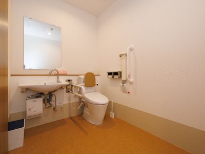 バリアフリー設計の洗面台