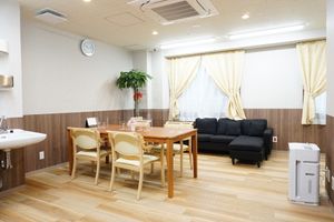 共用リビングの一角