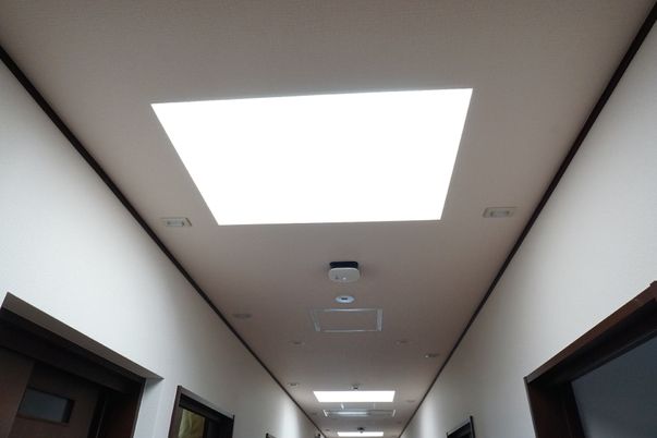 廊下の天井と照明