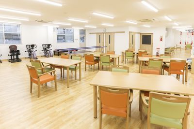 広々とした食堂