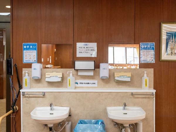 落ち着いた洗面台