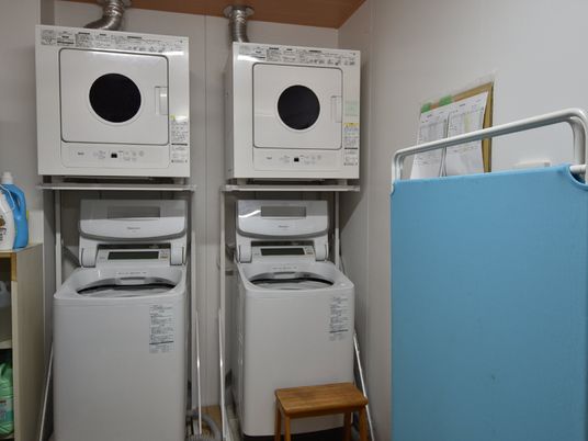整備された洗濯エリア