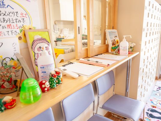 穏やかな雰囲気のフロント