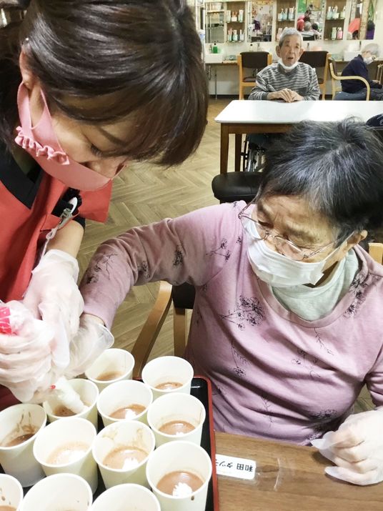 介助と食事準備活動